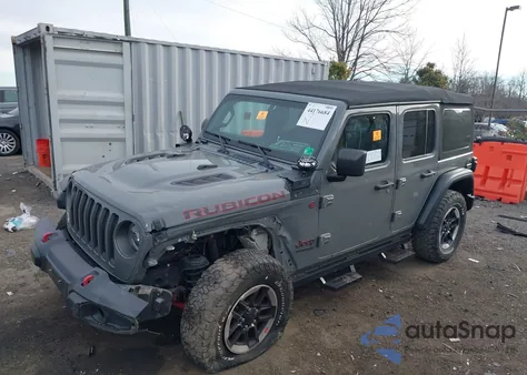 2021 Jeep Wrangler Unlimited Rubicon 4X4 z USA, uszkodzony, nr VIN 1C4JJXFM6MW852800